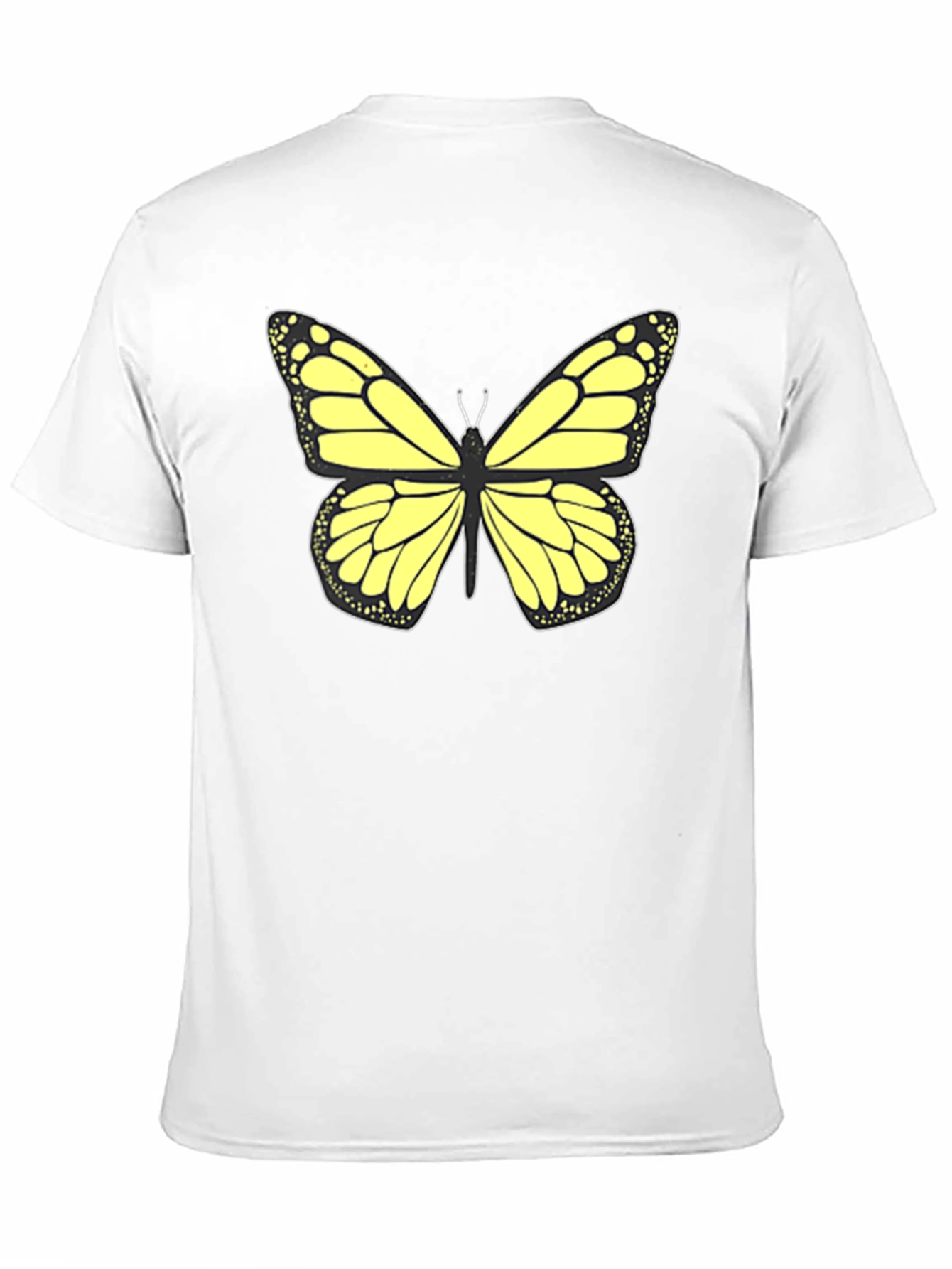 Butterfly Graphic Tee - Stylish Black T-Shirt