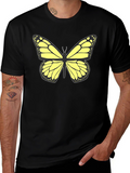 Butterfly Graphic Tee - Stylish Black T-Shirt