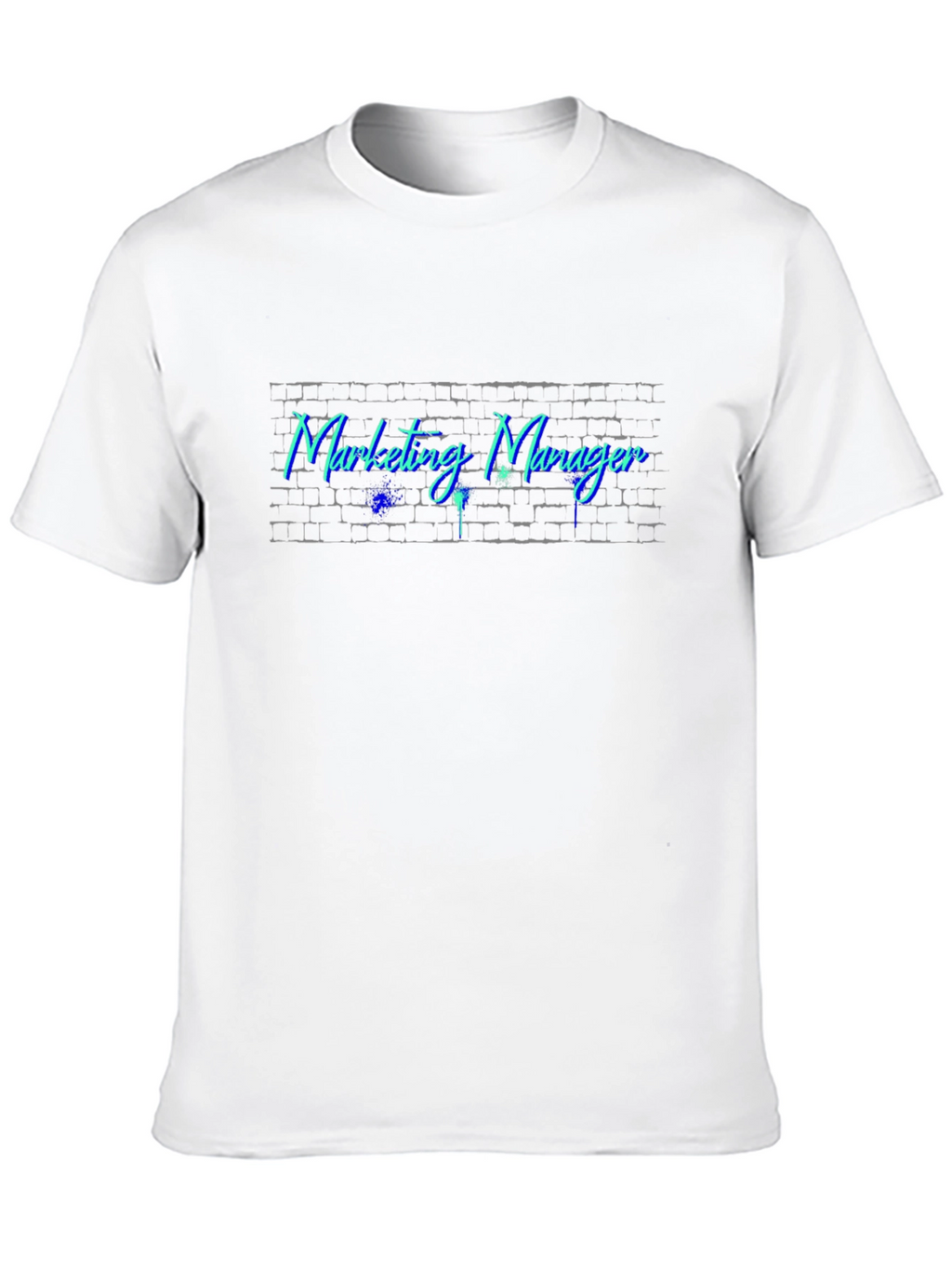 Marketing Manager Brick Wall Graphic T-Shirt