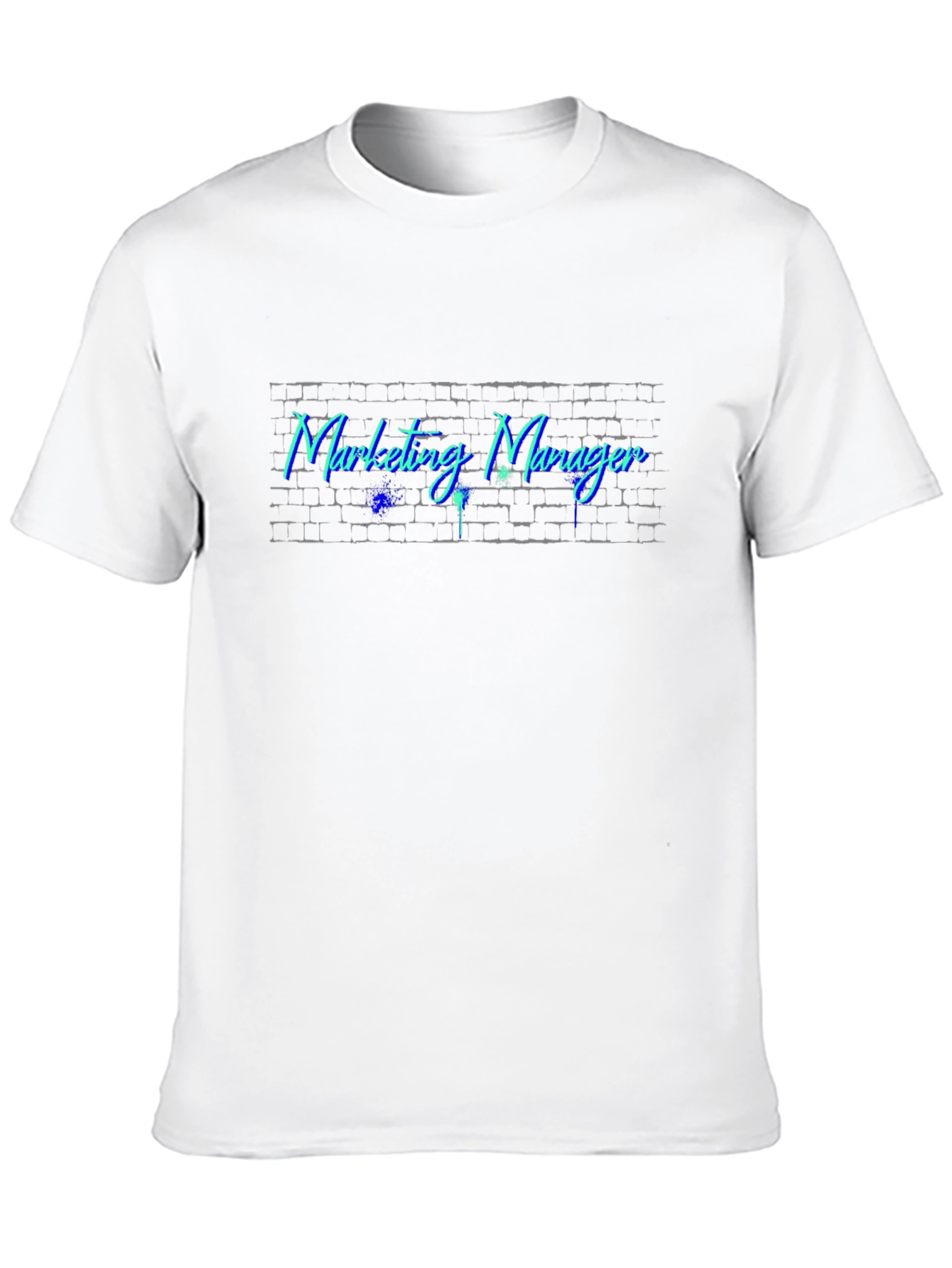 Marketing Manager Brick Wall Graphic T-Shirt