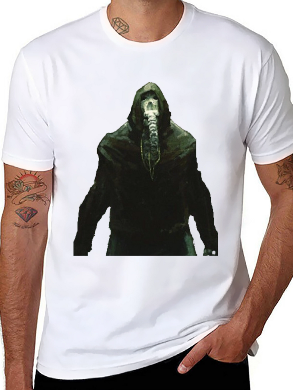 Plague Doctor Graphic T-Shirt - Black