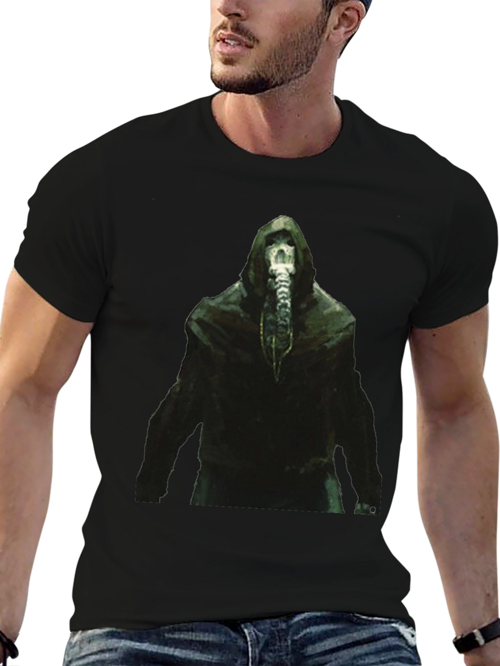 Plague Doctor Graphic T-Shirt - Black