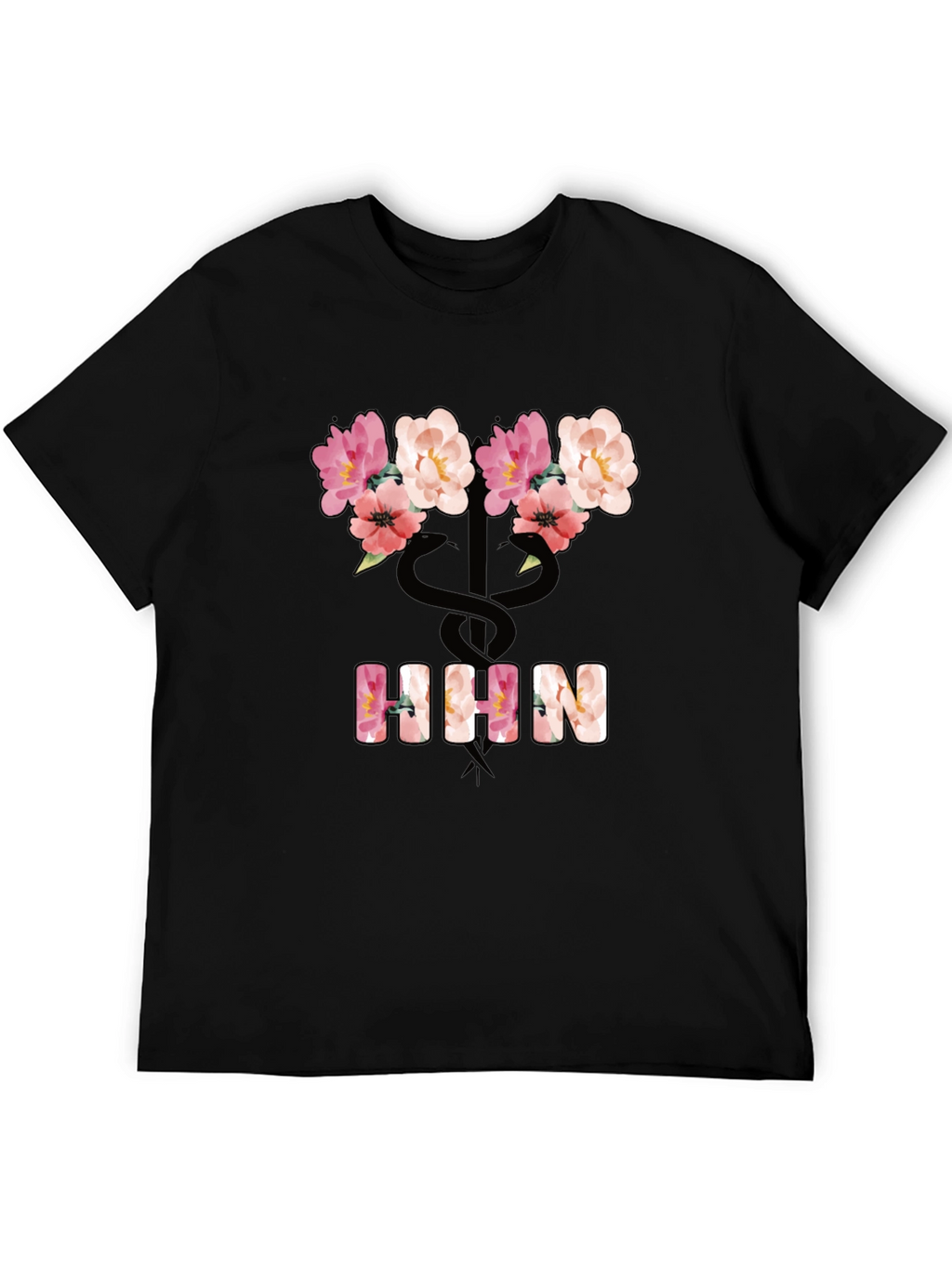 Floral Nurse T-Shirt - Stylish Medical Apparel