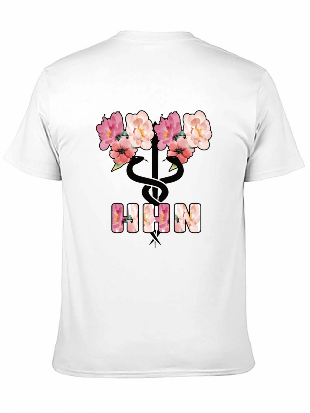 Floral Nurse T-Shirt - Stylish Medical Apparel