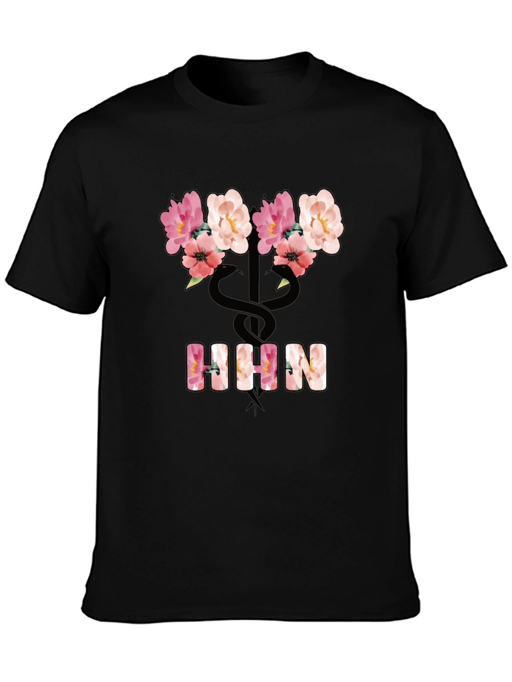 Floral Nurse T-Shirt - Stylish Medical Apparel