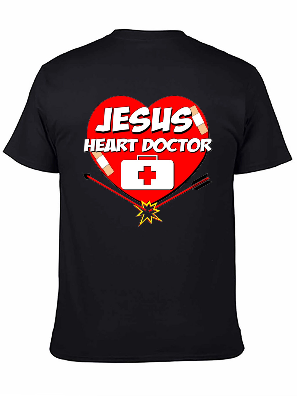 Jesus Heart Doctor Graphic T-Shirt