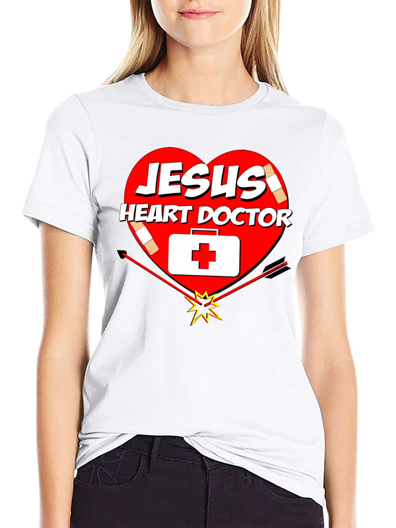 Jesus Heart Doctor Graphic T-Shirt