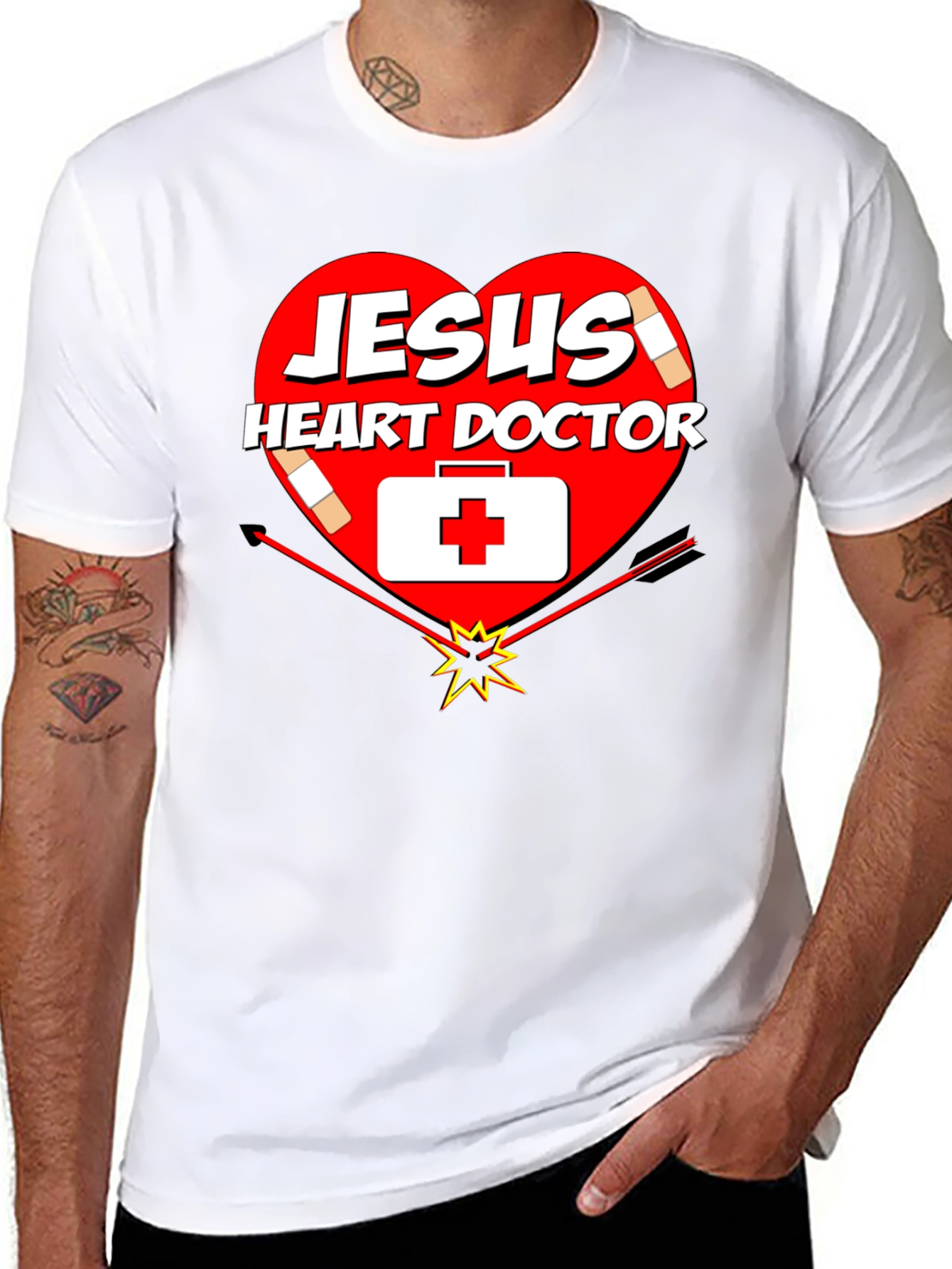 Jesus Heart Doctor Graphic T-Shirt