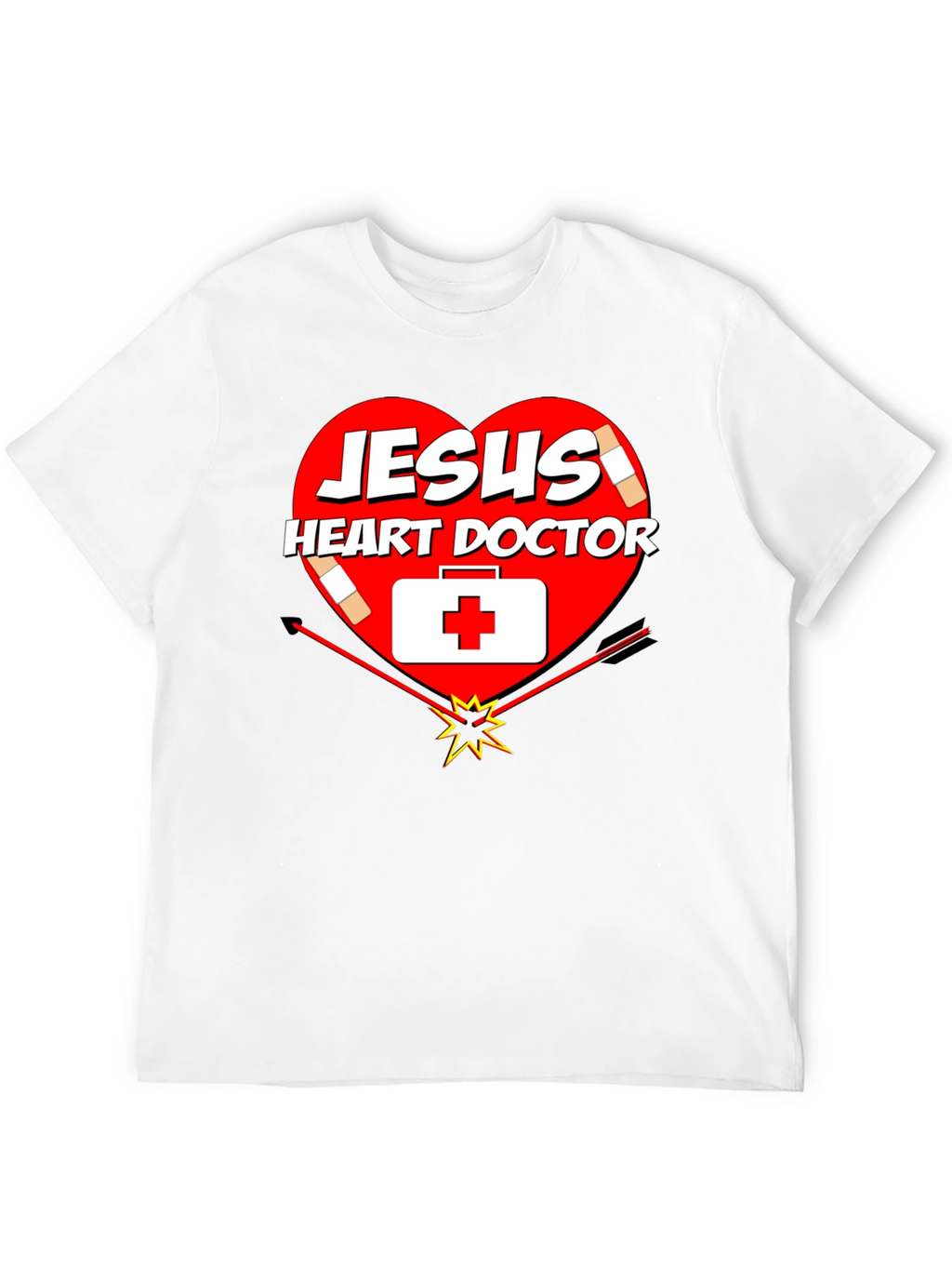 Jesus Heart Doctor Graphic T-Shirt