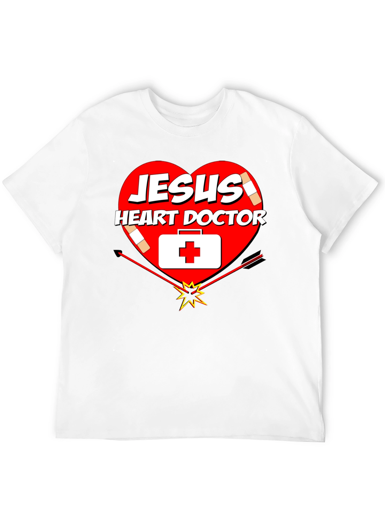 Jesus Heart Doctor Graphic T-Shirt