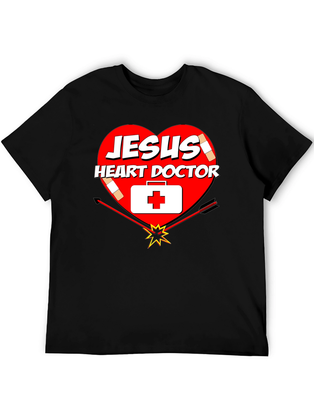 Jesus Heart Doctor Graphic T-Shirt