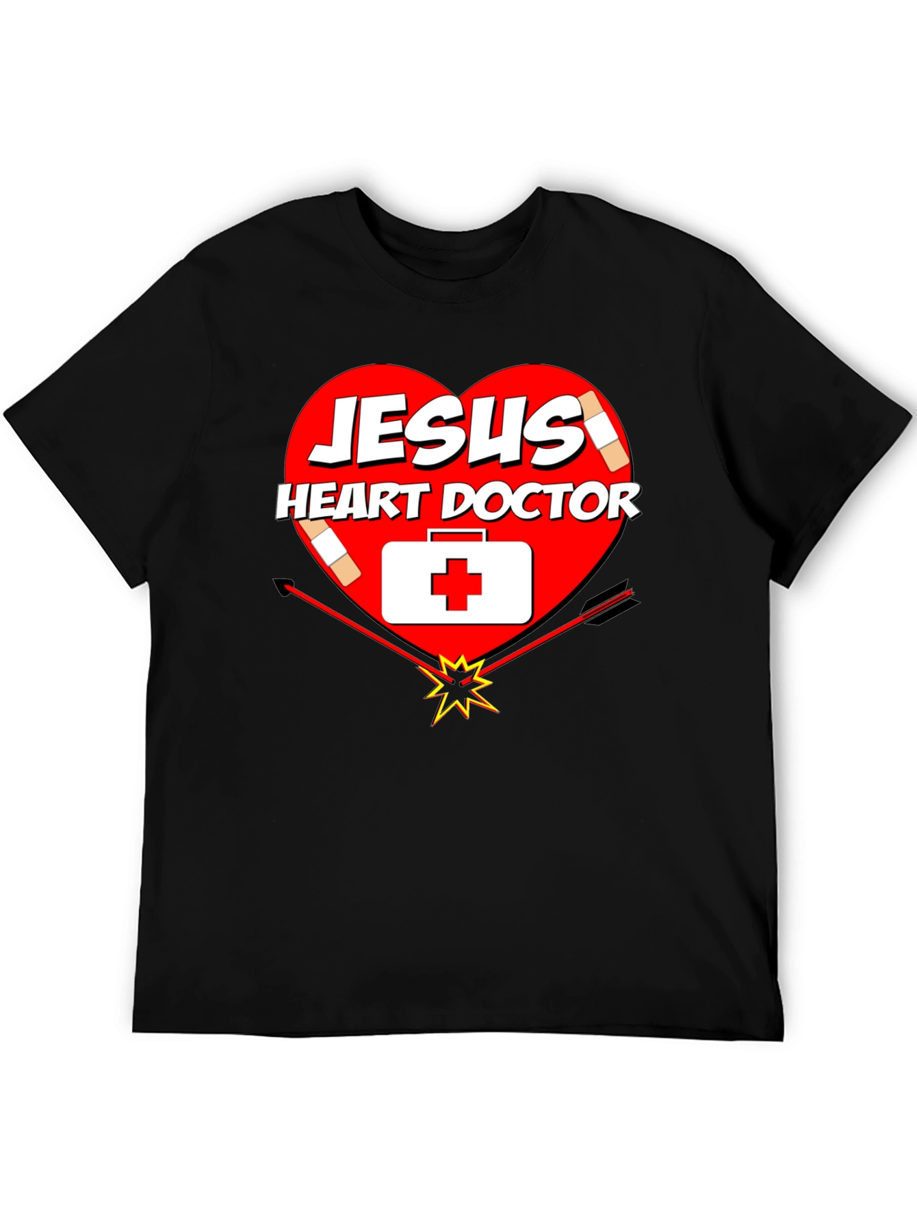Jesus Heart Doctor Graphic T-Shirt