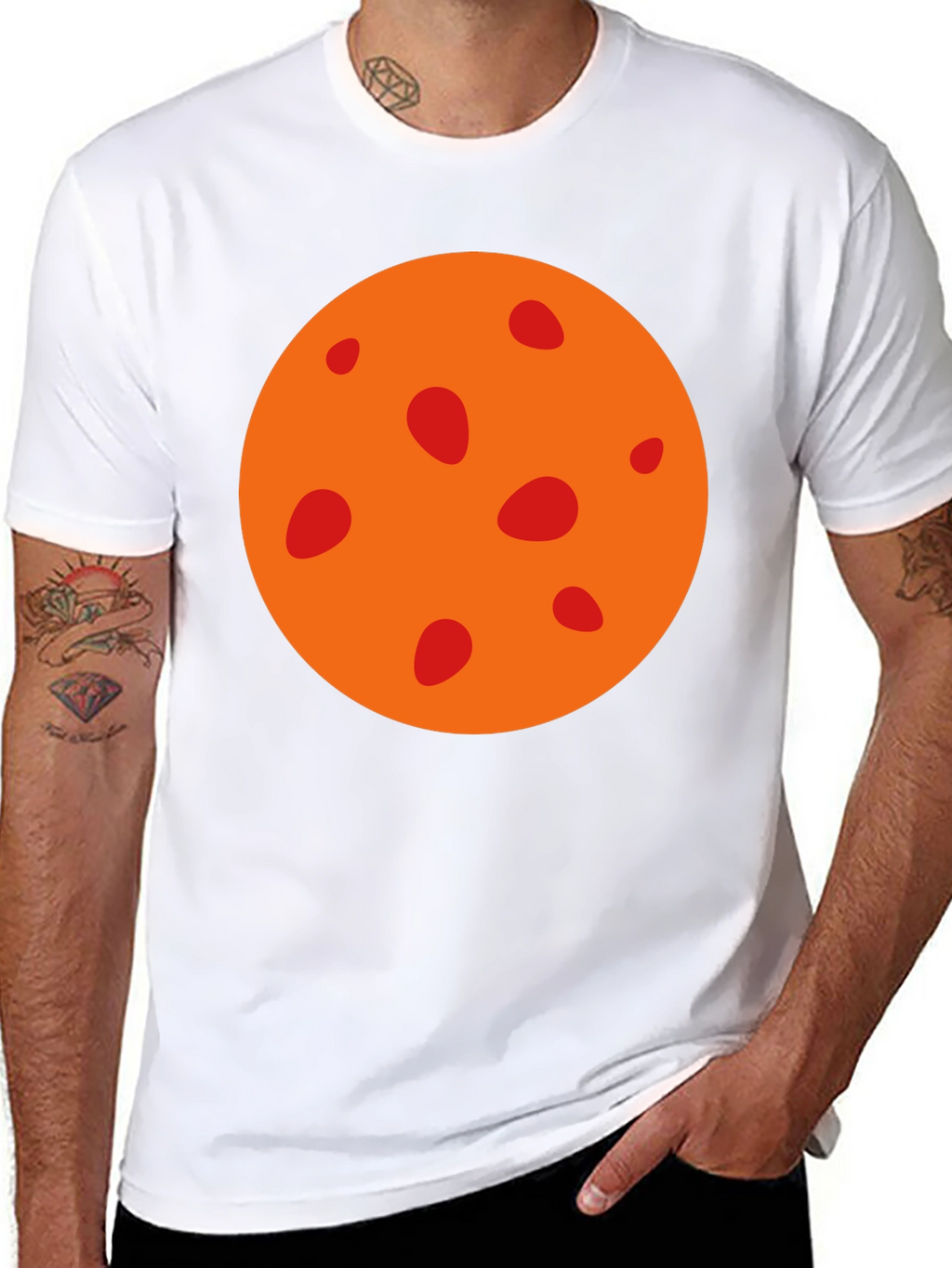 Mars Graphic Tee - Black Cotton T-Shirt