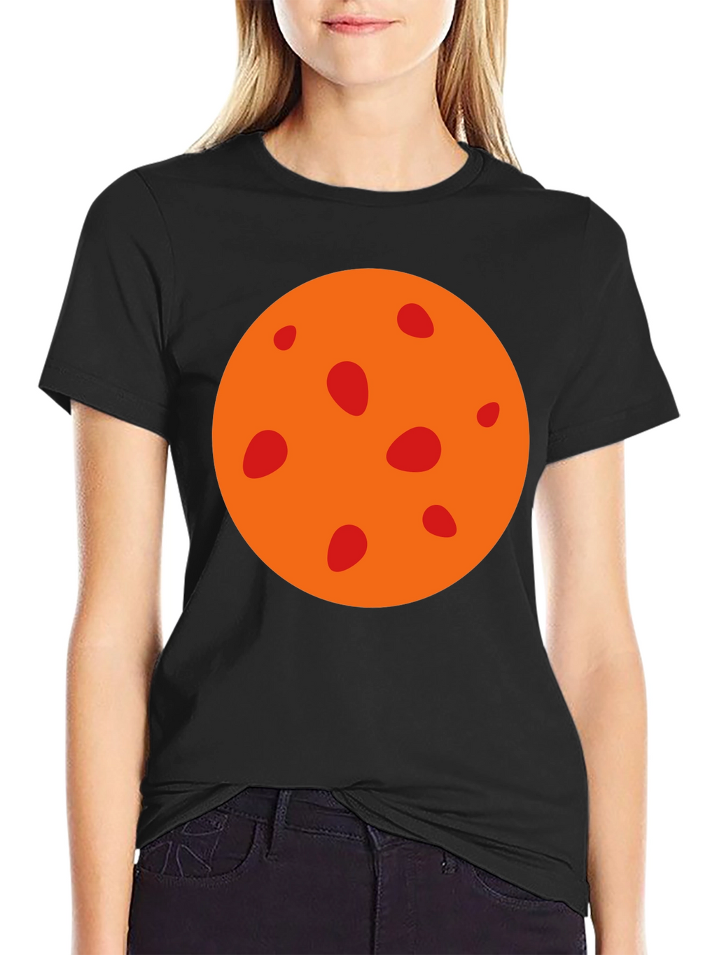 Mars Graphic Tee - Black Cotton T-Shirt