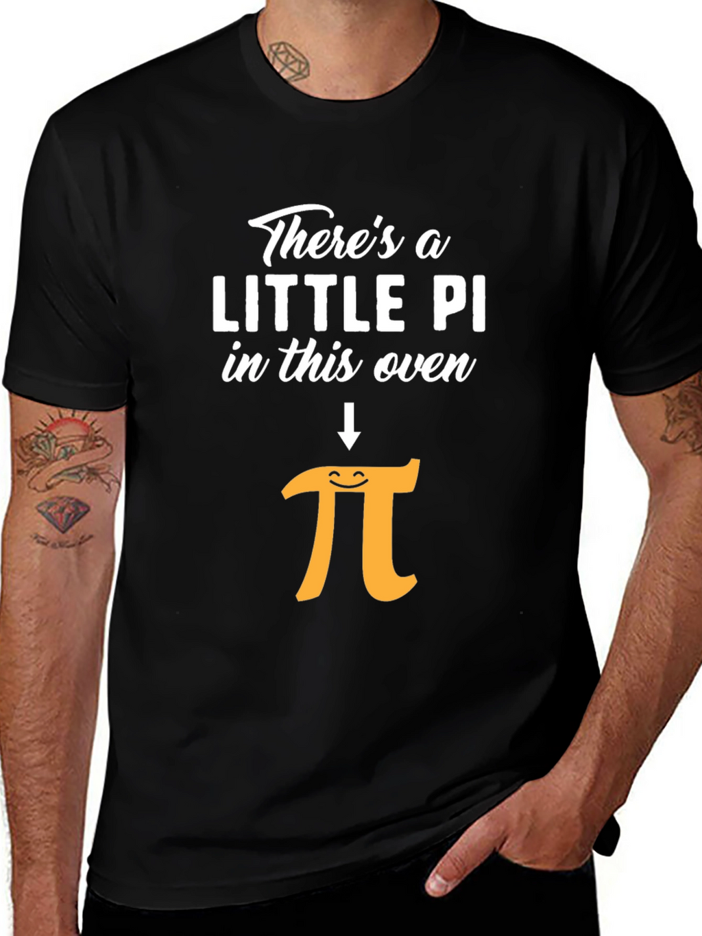 Funny Little Pi in This Oven Pregnancy Announcement Shirt