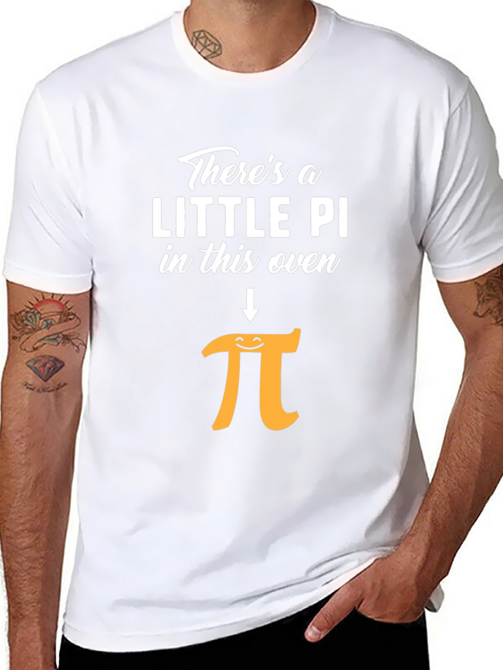 Funny Little Pi in This Oven Pregnancy Announcement Shirt