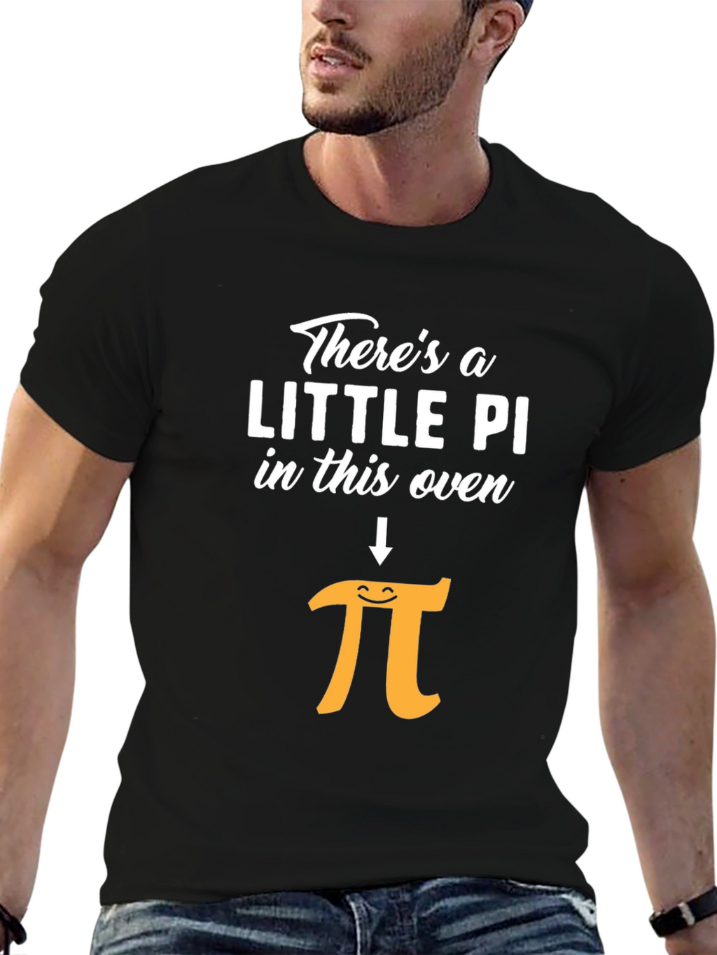 Funny Little Pi in This Oven Pregnancy Announcement Shirt