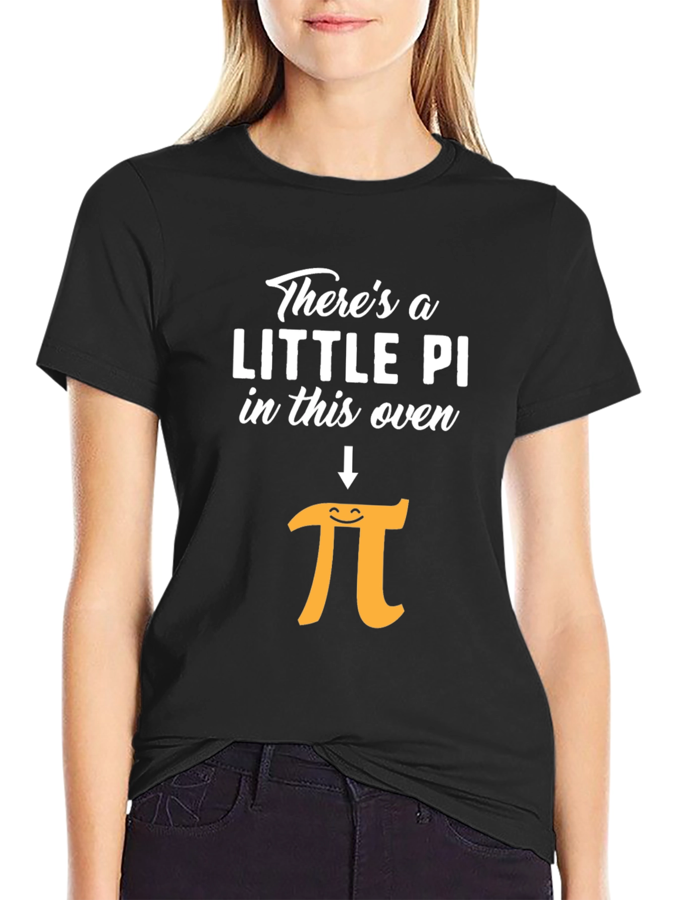 Funny Little Pi in This Oven Pregnancy Announcement Shirt