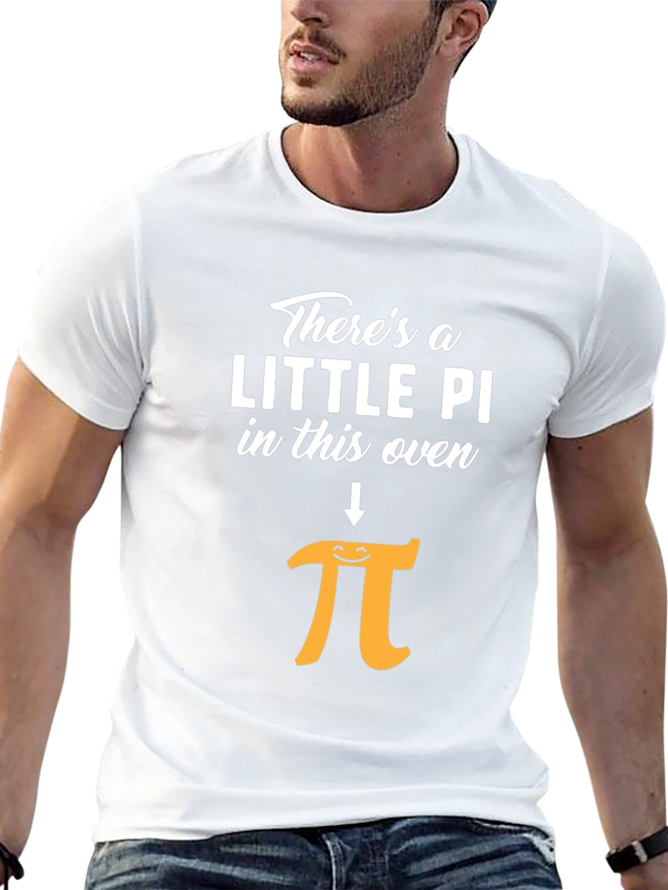 Funny Little Pi in This Oven Pregnancy Announcement Shirt