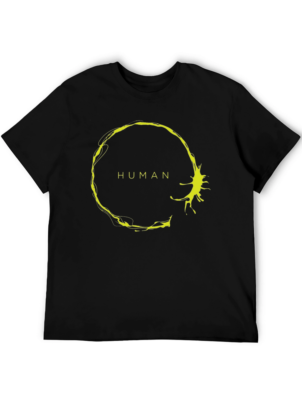 Human Symbol Graphic Tee - Black Casual Shirt
