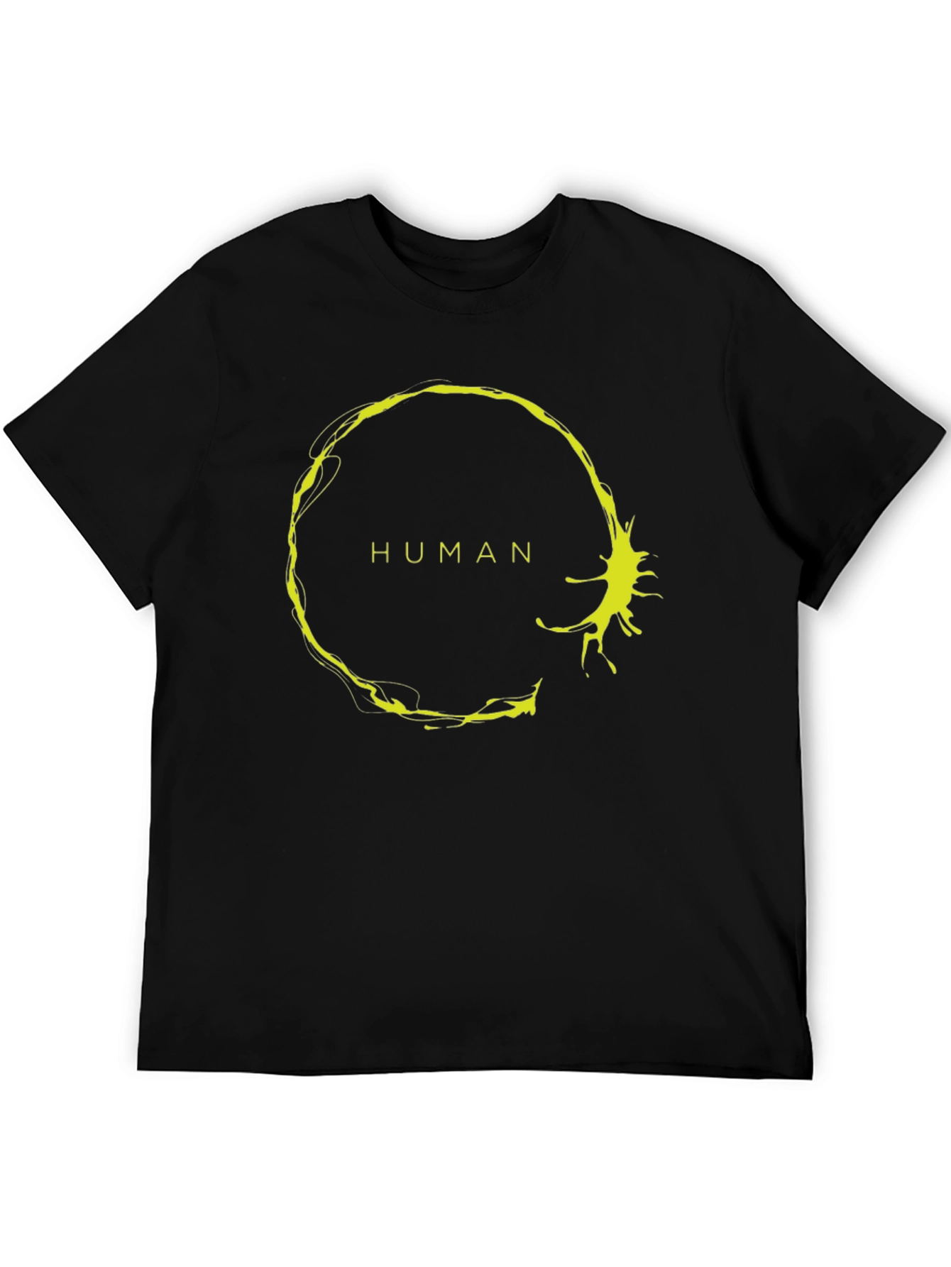 Human Symbol Graphic Tee - Black Casual Shirt