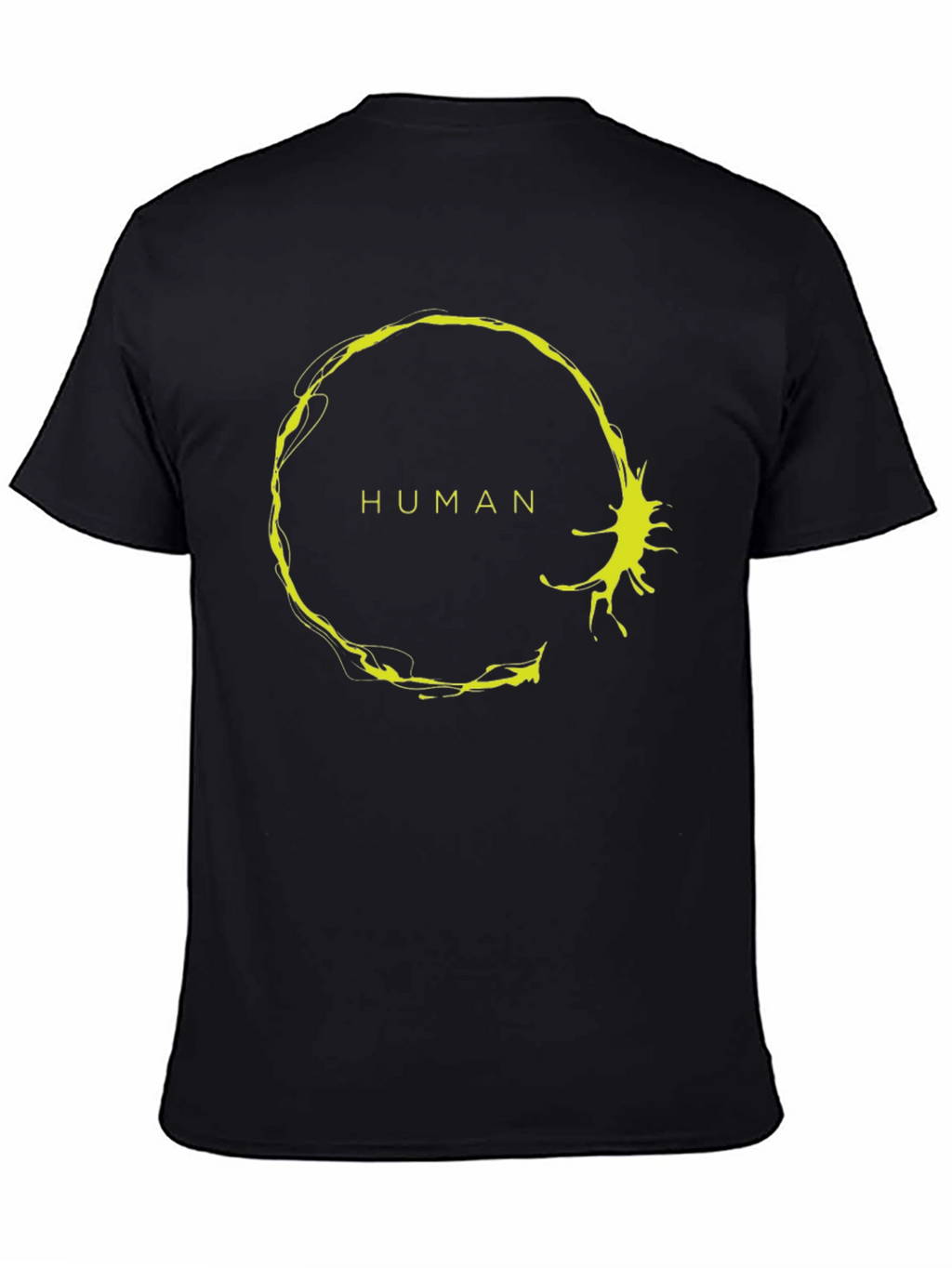 Human Symbol Graphic Tee - Black Casual Shirt