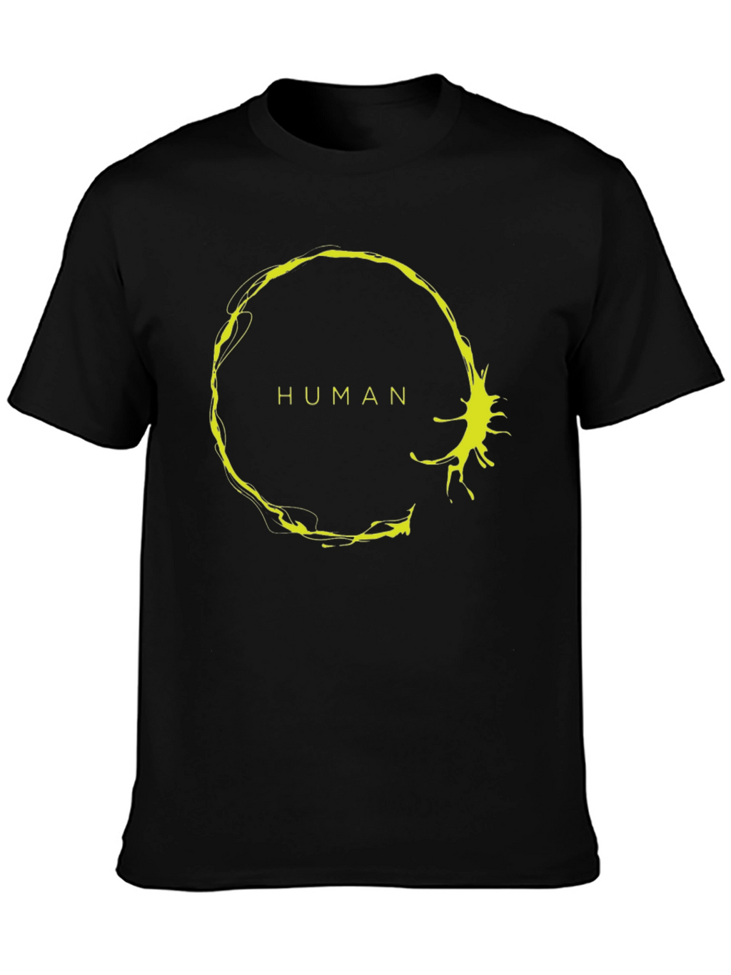 Human Symbol Graphic Tee - Black Casual Shirt