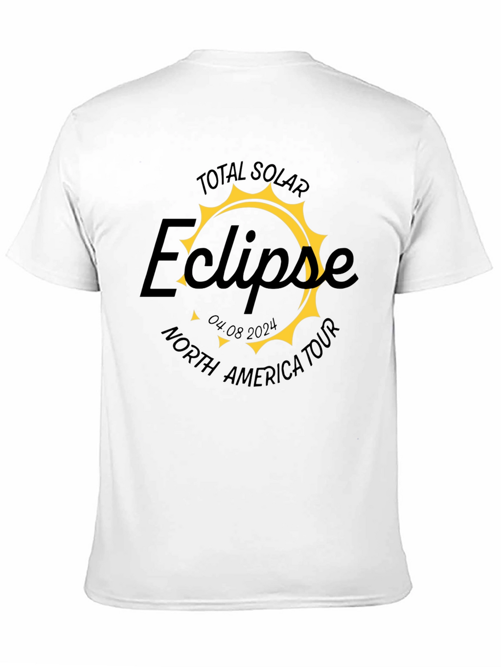 Total Solar Eclipse North America Tour Black T-Shirt