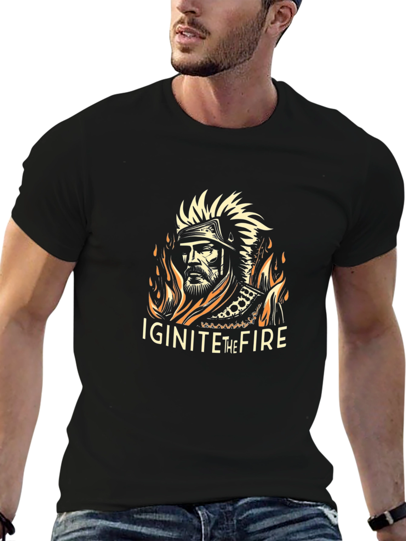 Ignite the Fire Graphic T-Shirt - Black