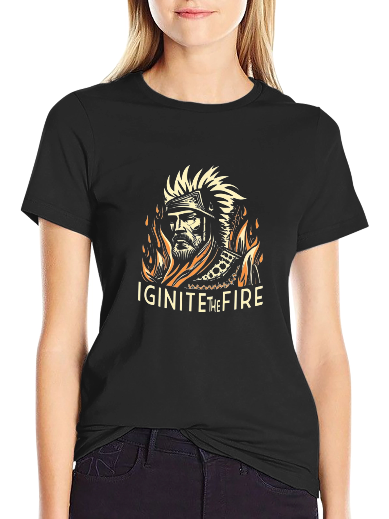 Ignite the Fire Graphic T-Shirt - Black
