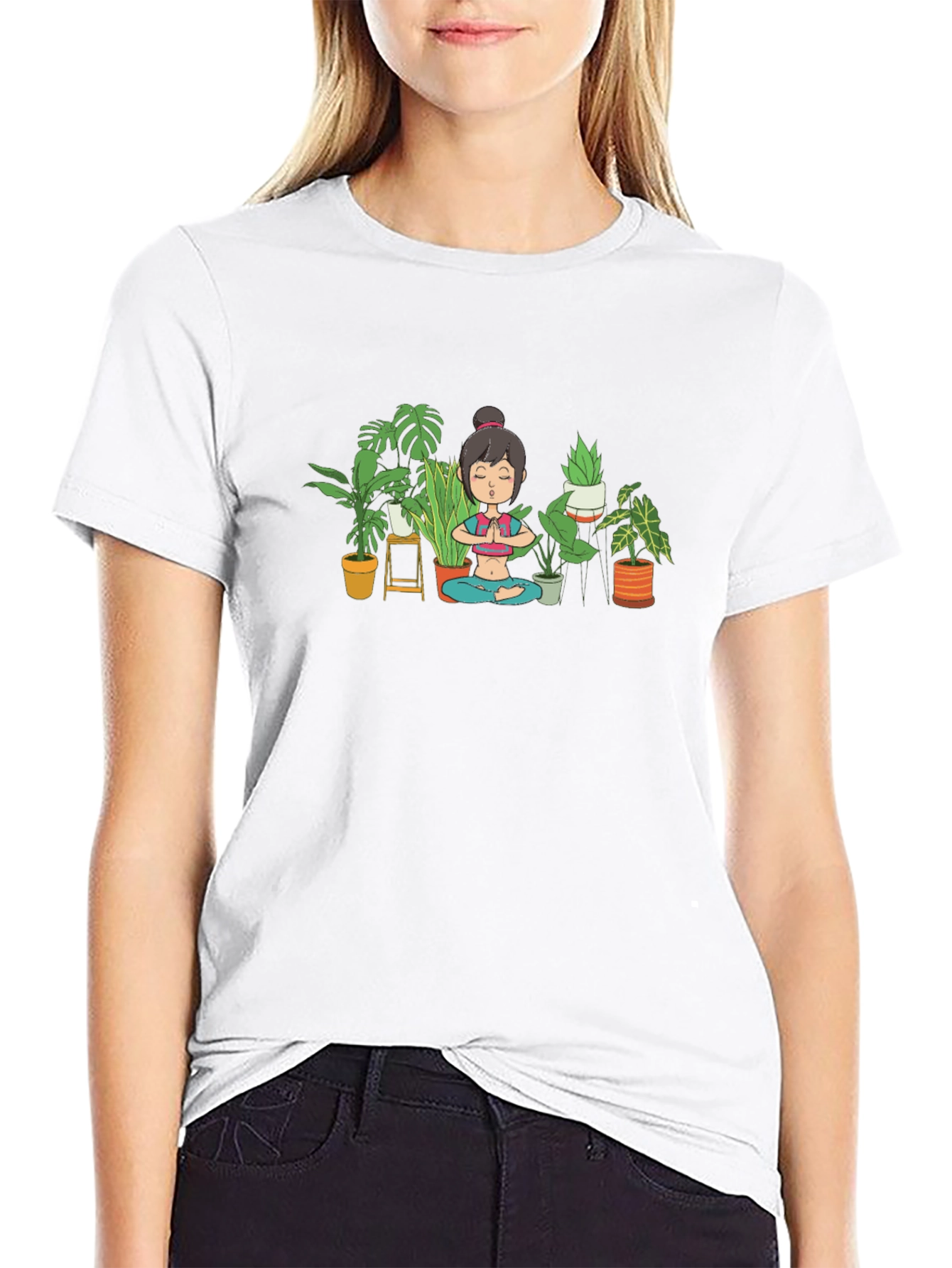 Yoga Plant Lover T-Shirt - Relax in Style