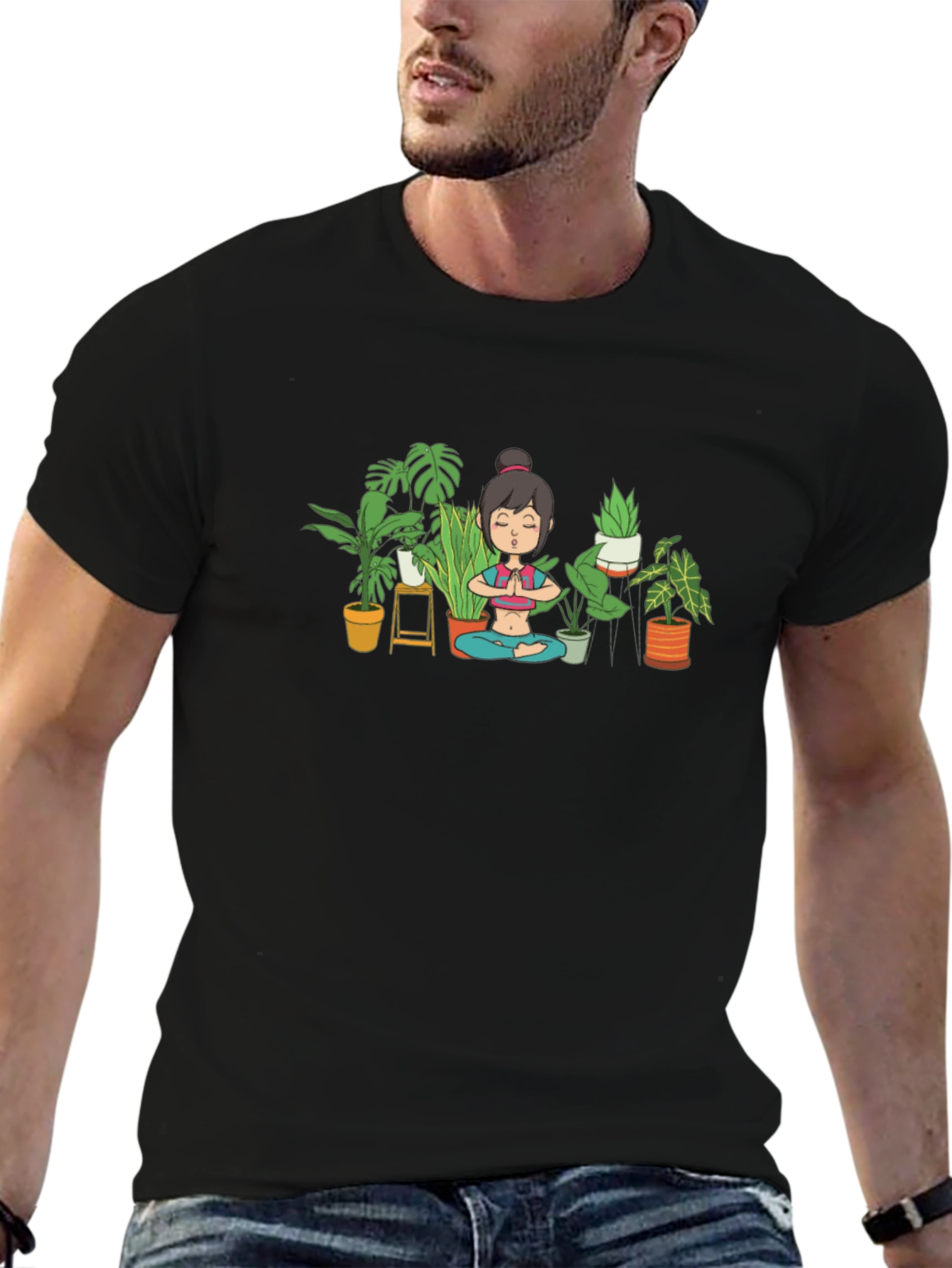Yoga Plant Lover T-Shirt - Relax in Style