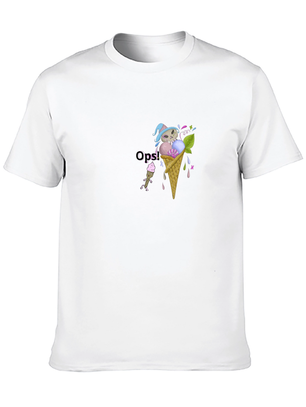 Gothic Ice Cream Skull T-Shirt - Unisex