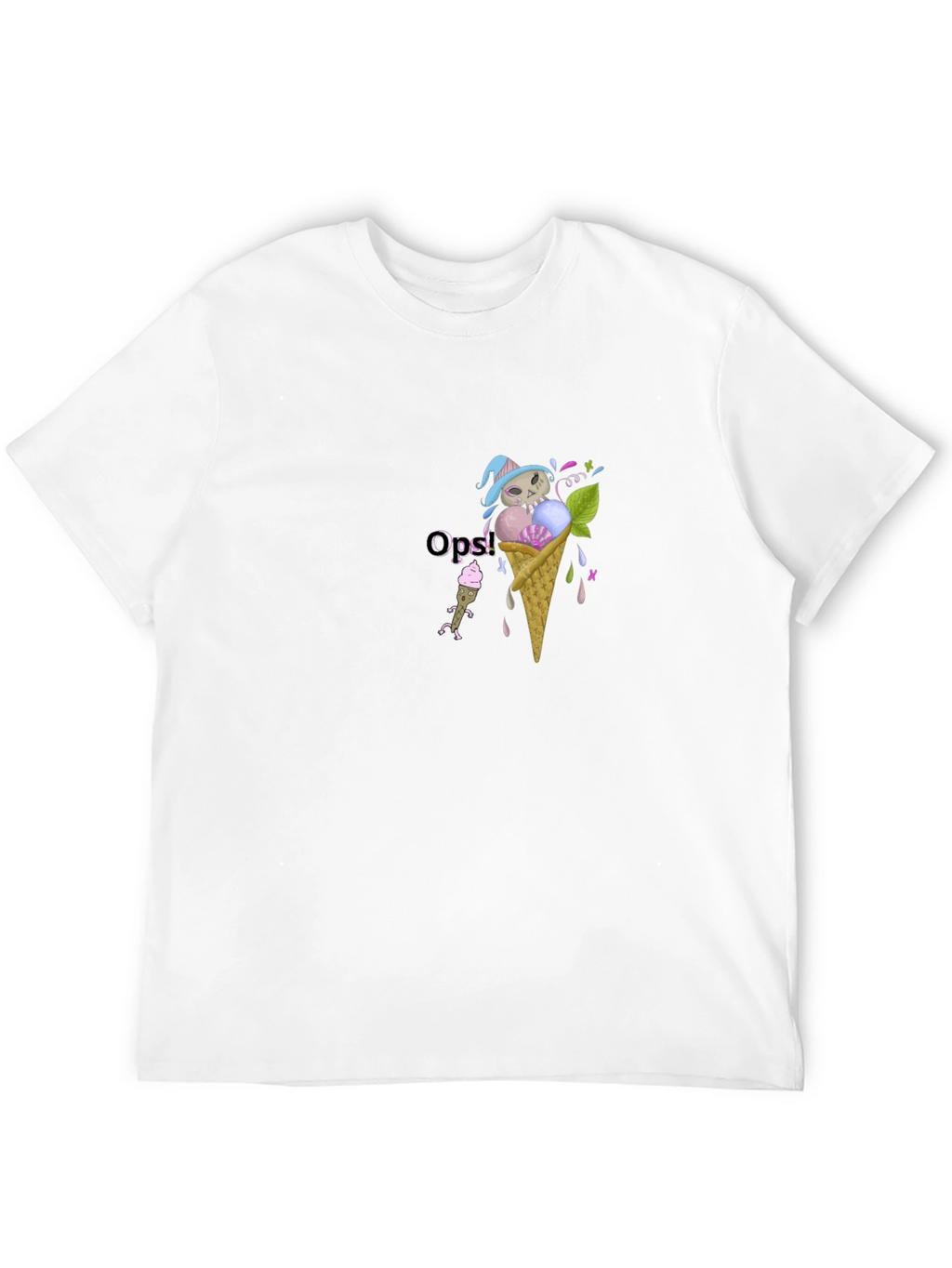 Gothic Ice Cream Skull T-Shirt - Unisex