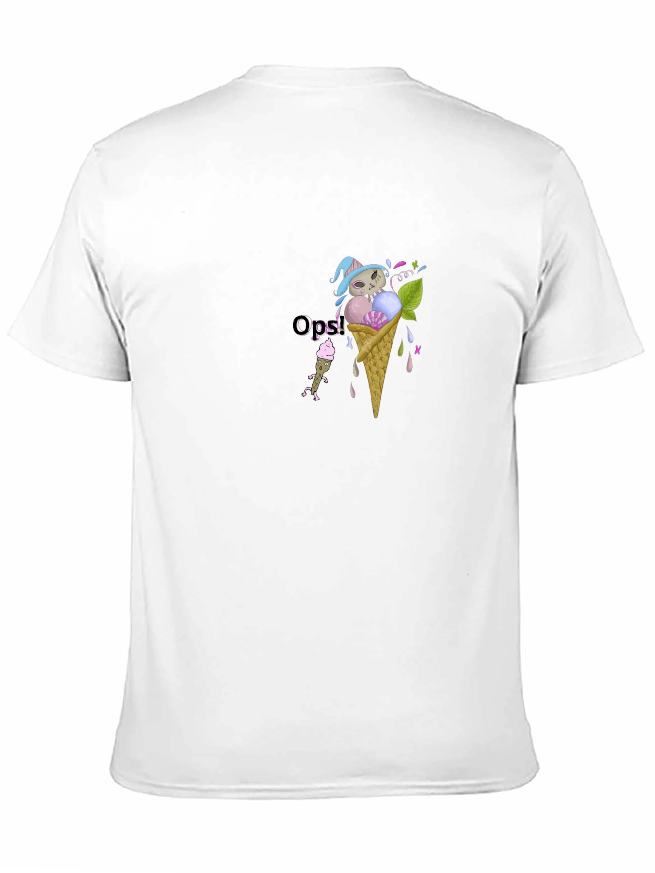 Gothic Ice Cream Skull T-Shirt - Unisex