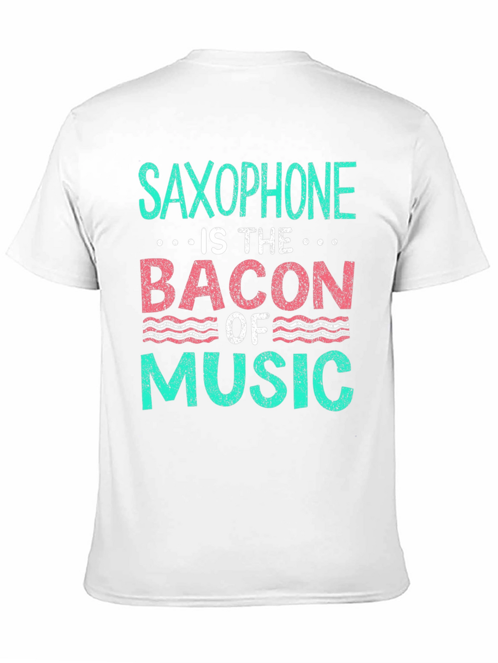 Saxophone Bacon of Music T-Shirt - Musician Funny Tee