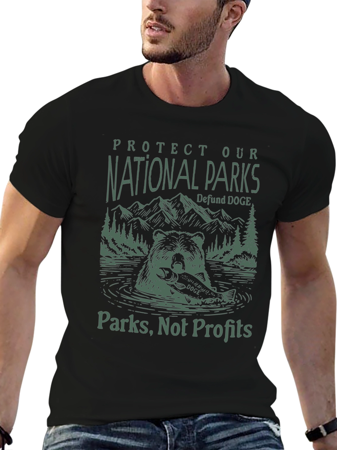 National Parks Black Graphic Tee