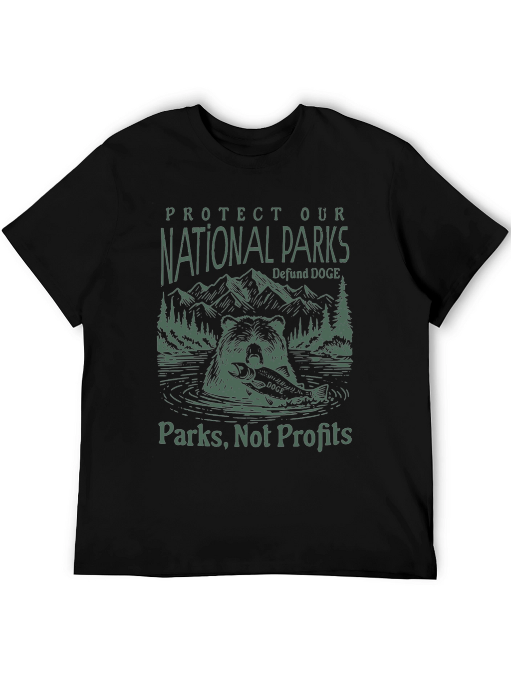 National Parks Black Graphic Tee