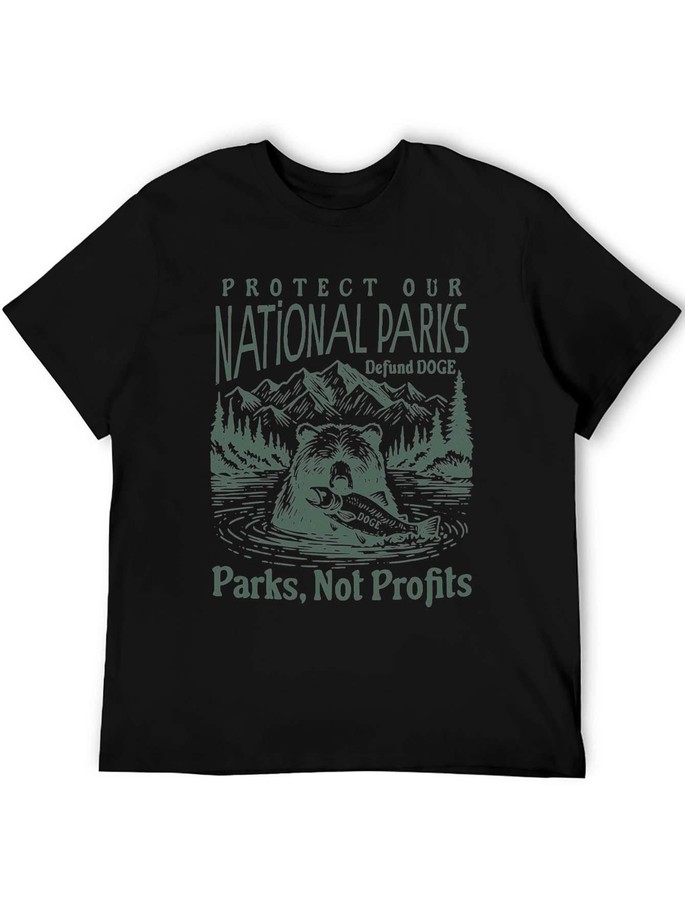 National Parks Black Graphic Tee