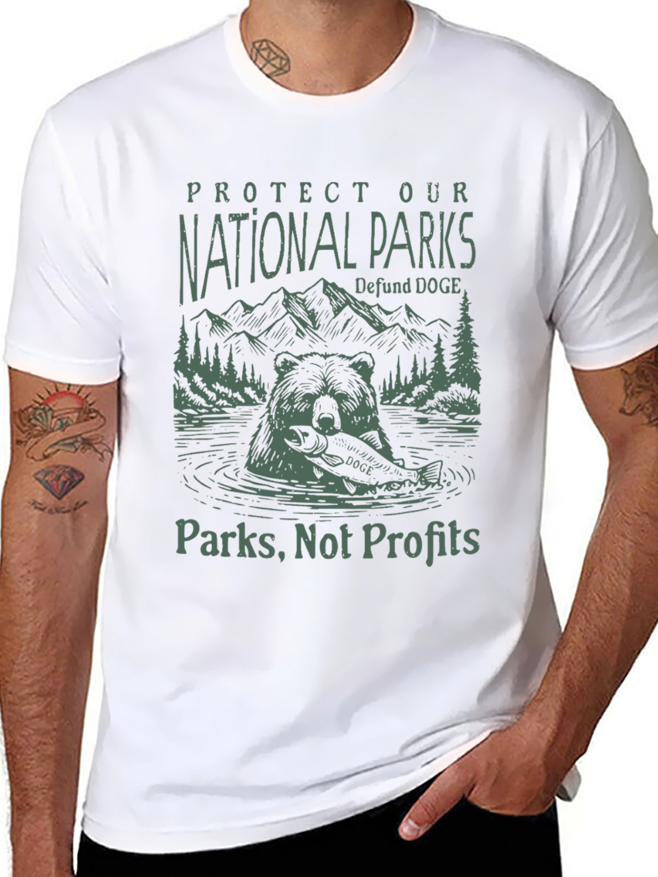 National Parks Black Graphic Tee
