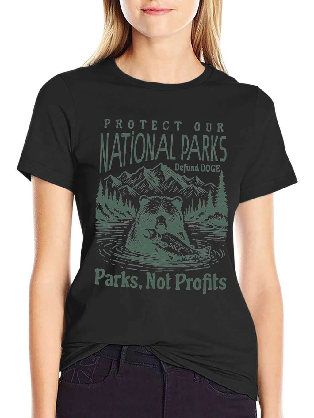 National Parks Black Graphic Tee