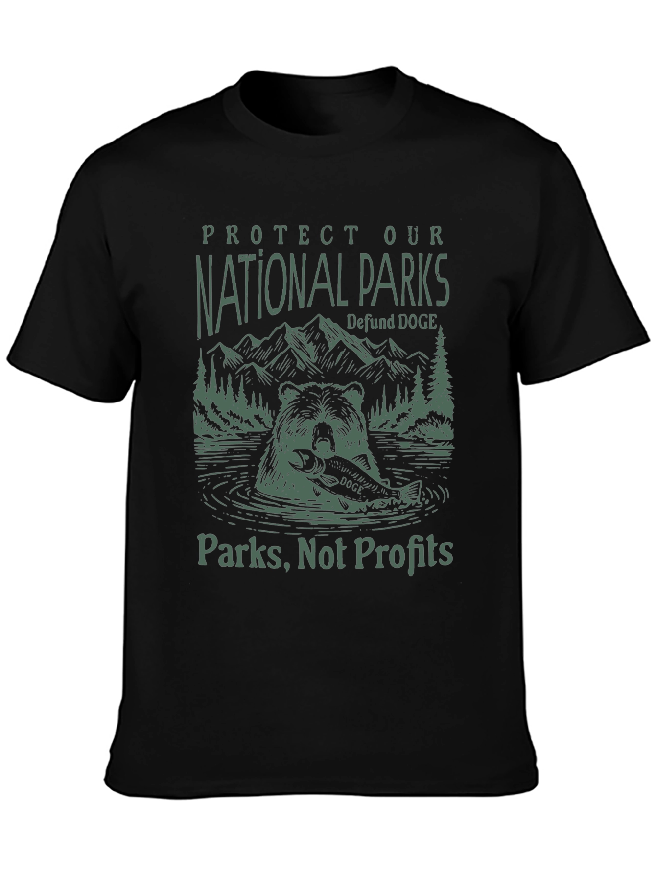 National Parks Black Graphic Tee