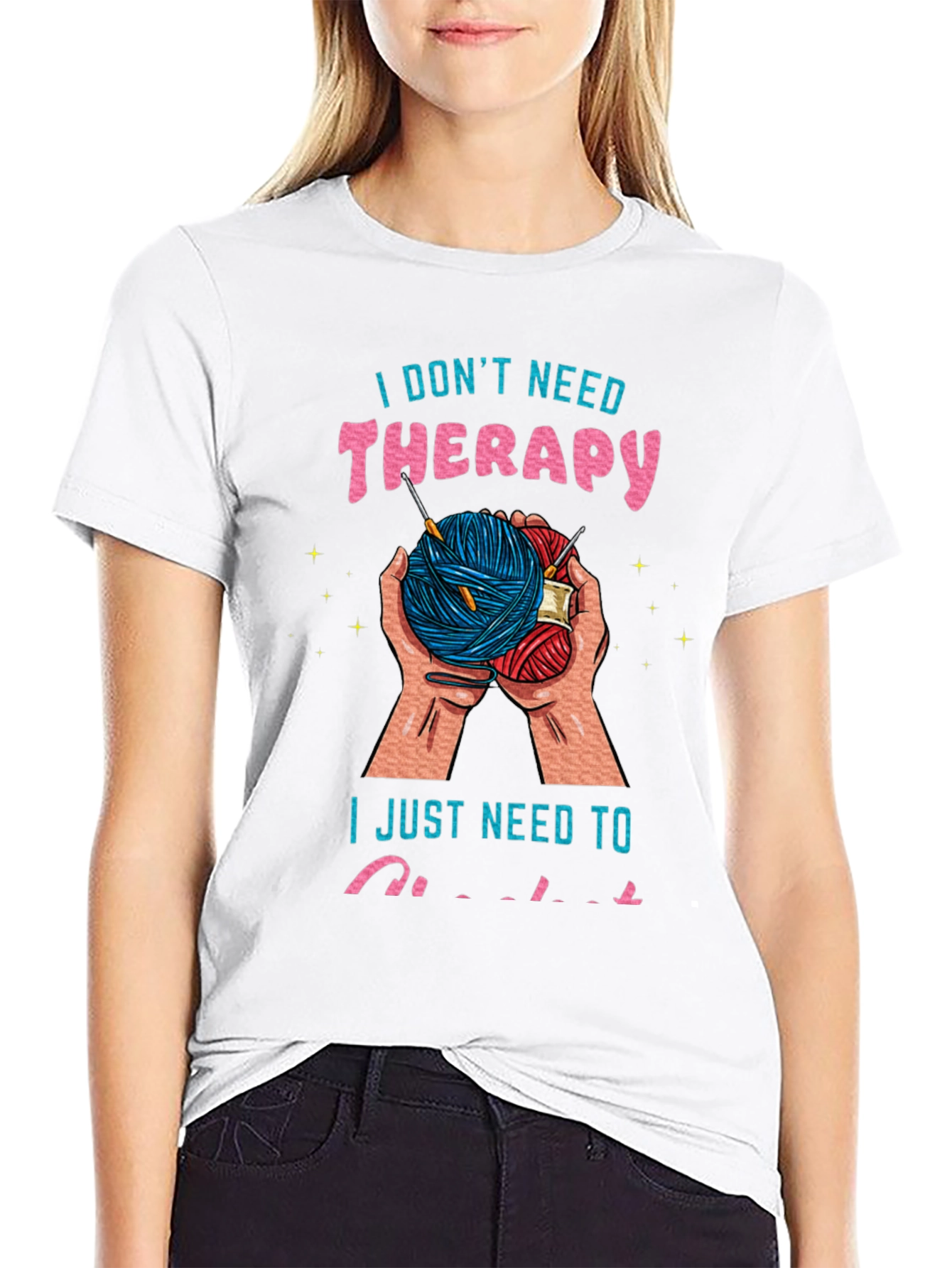 Crochet Therapy Tee - Yarn Lovers T-Shirt