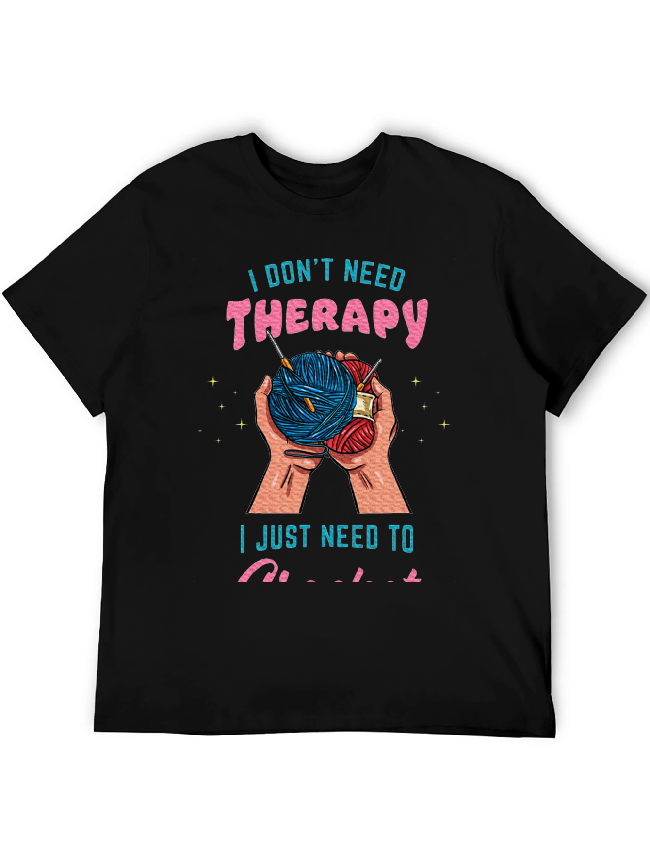 Crochet Therapy Tee - Yarn Lovers T-Shirt
