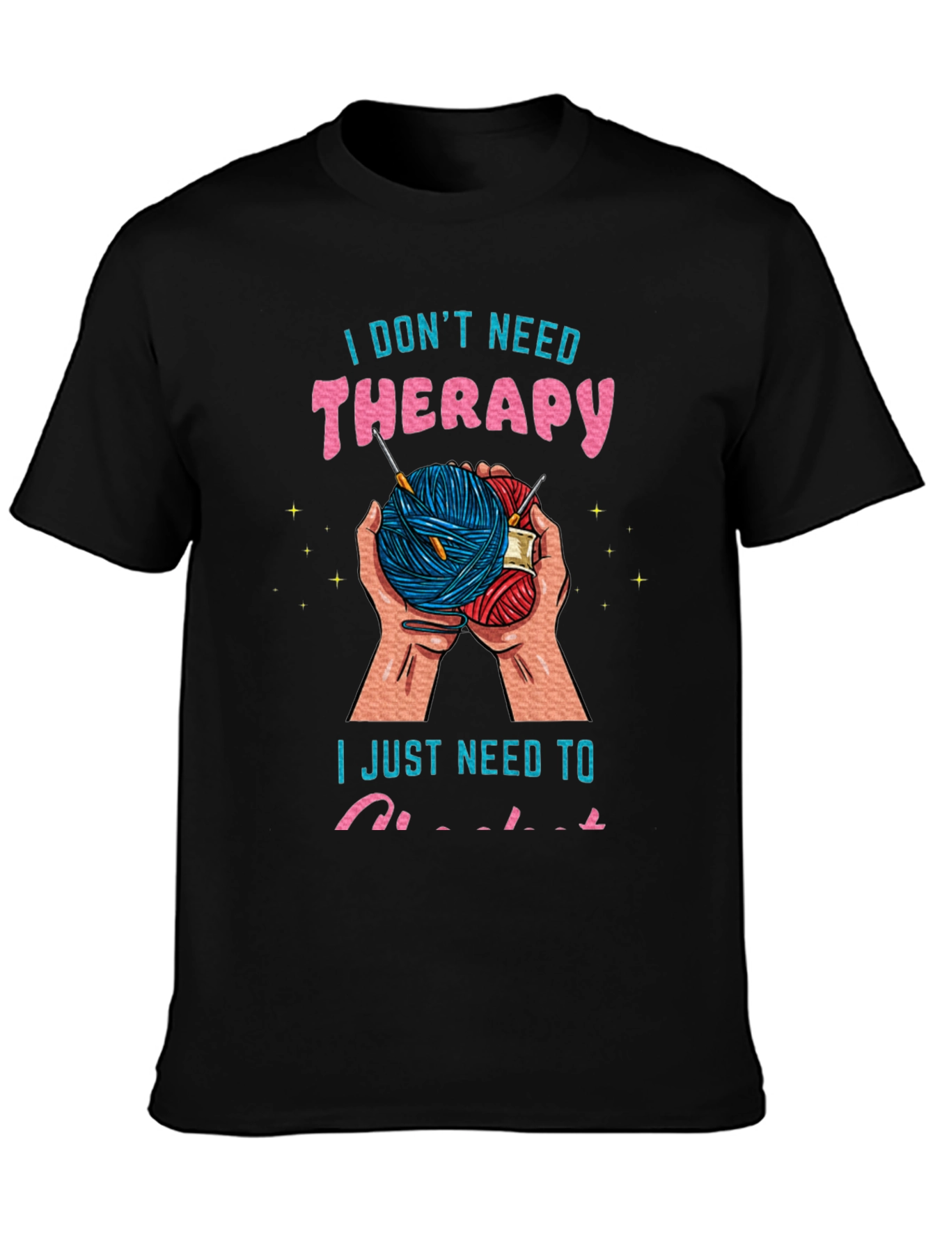 Crochet Therapy Tee - Yarn Lovers T-Shirt