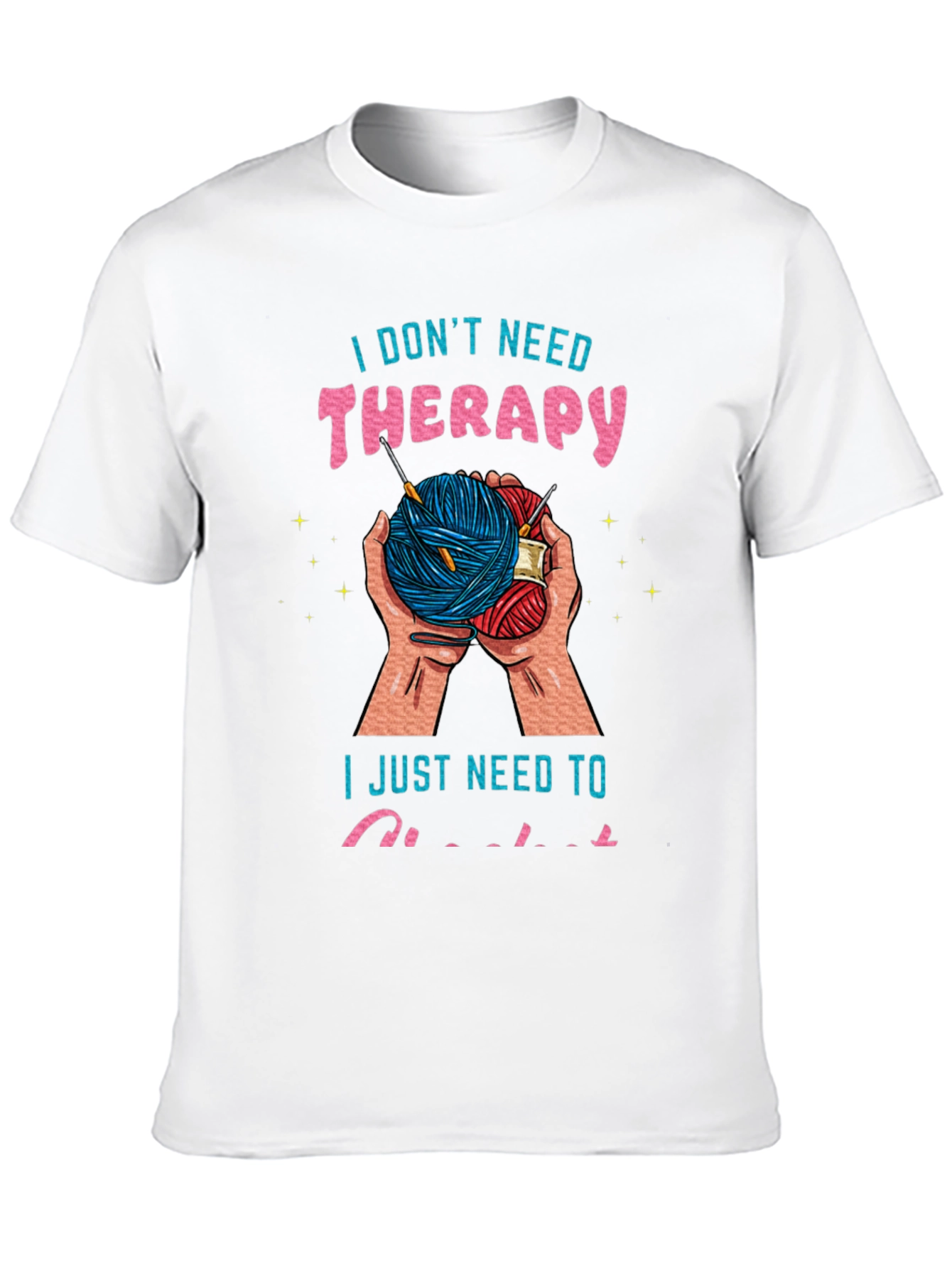 Crochet Therapy Tee - Yarn Lovers T-Shirt