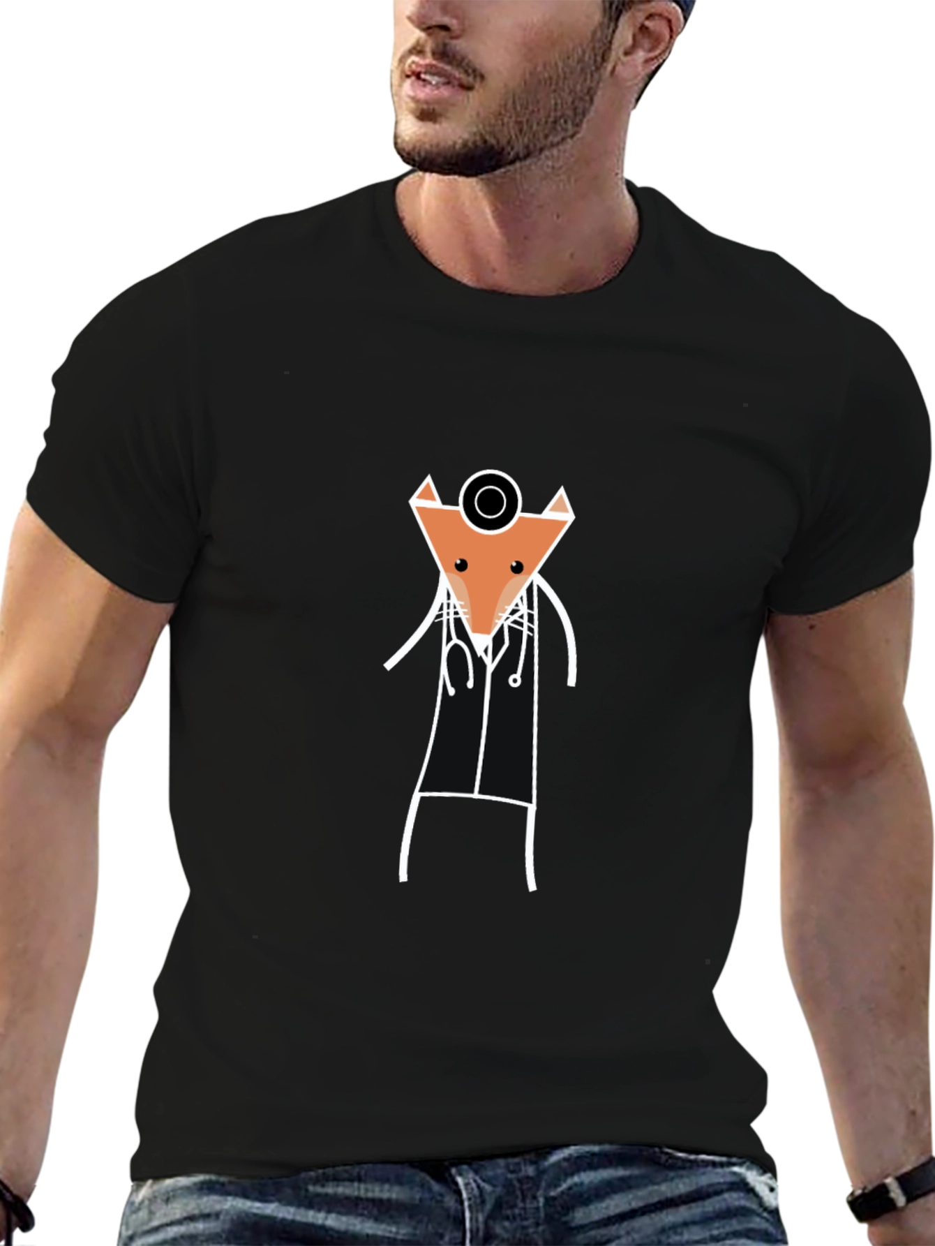Fox Doctor T-Shirt - Novelty Animal Tee