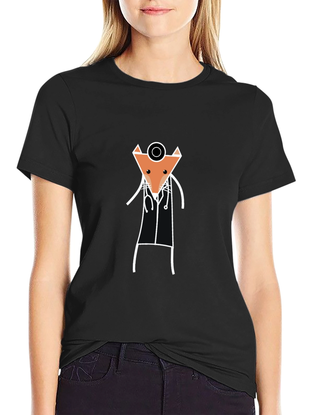 Fox Doctor T-Shirt - Novelty Animal Tee
