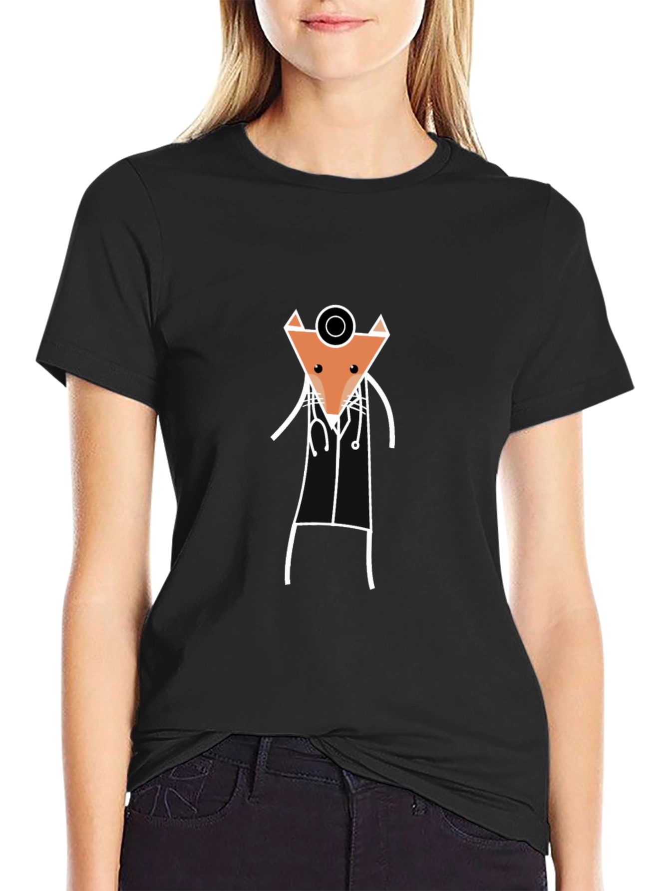 Fox Doctor T-Shirt - Novelty Animal Tee
