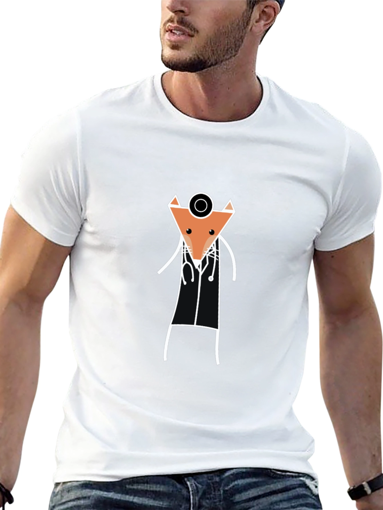 Fox Doctor T-Shirt - Novelty Animal Tee